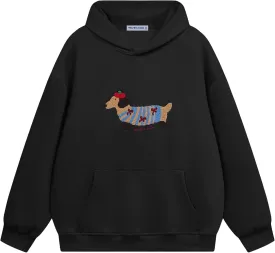 Aelfric Eden Cartoon Dog Hoodie Couple Hooded Sweatshirt Long Sleeve Pullover Oversized Hoodies 2025 Outfits