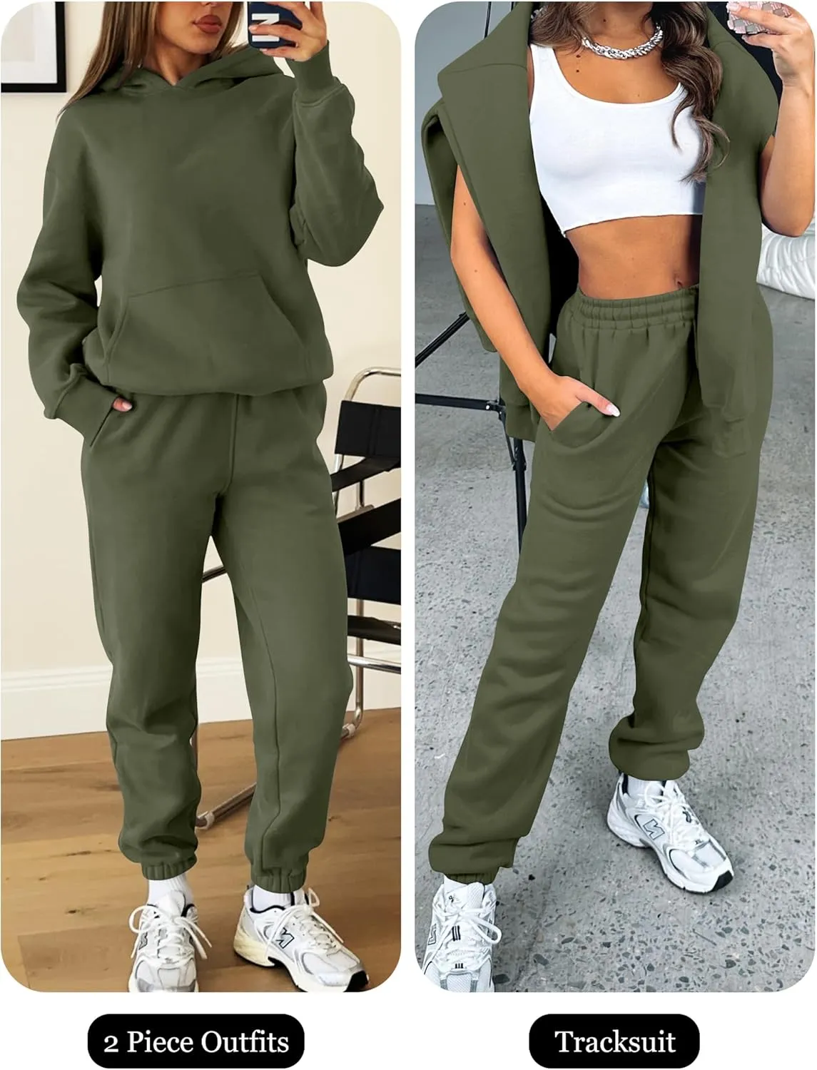 ANRABESS Womens 2 Piece Outfits Lounge Hoodie Oversized Sweatshirt Jogger Sweatpants Y2K Tracksuit Sweatsuit Set Fall Clothes