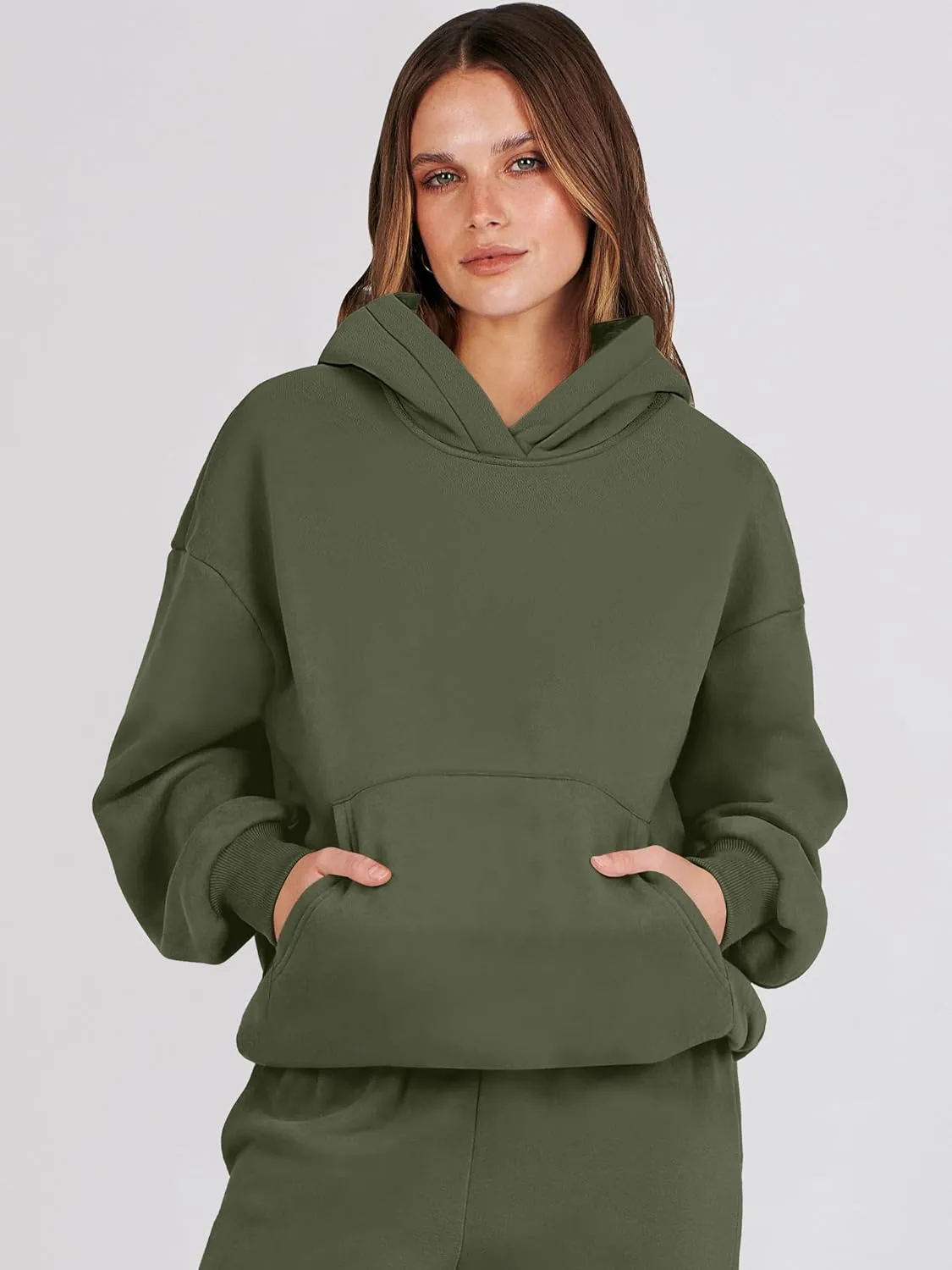 ANRABESS Womens 2 Piece Outfits Lounge Hoodie Oversized Sweatshirt Jogger Sweatpants Y2K Tracksuit Sweatsuit Set Fall Clothes