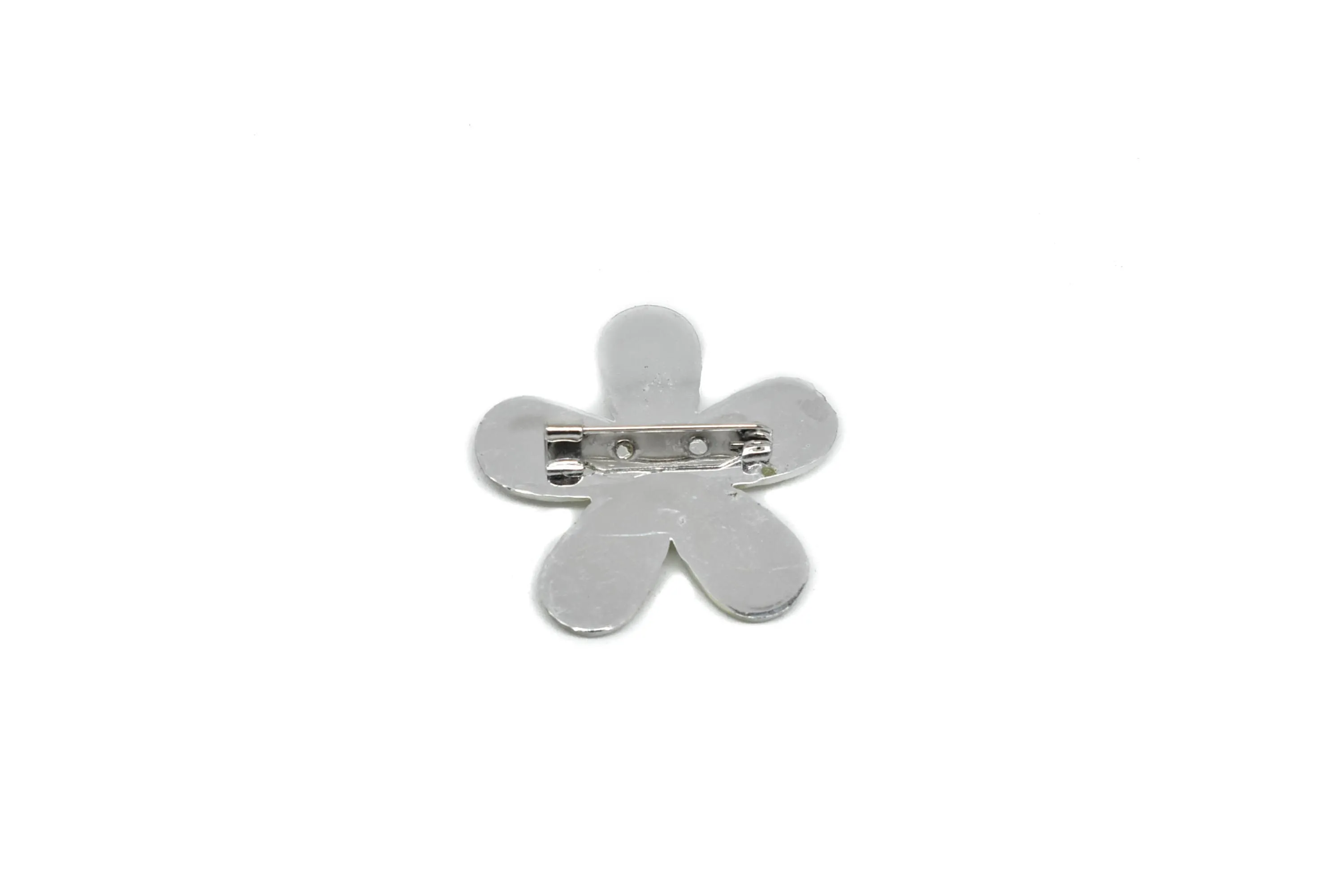Assorted Flower Rhinestone Brooch 1.50" -10 Pieces