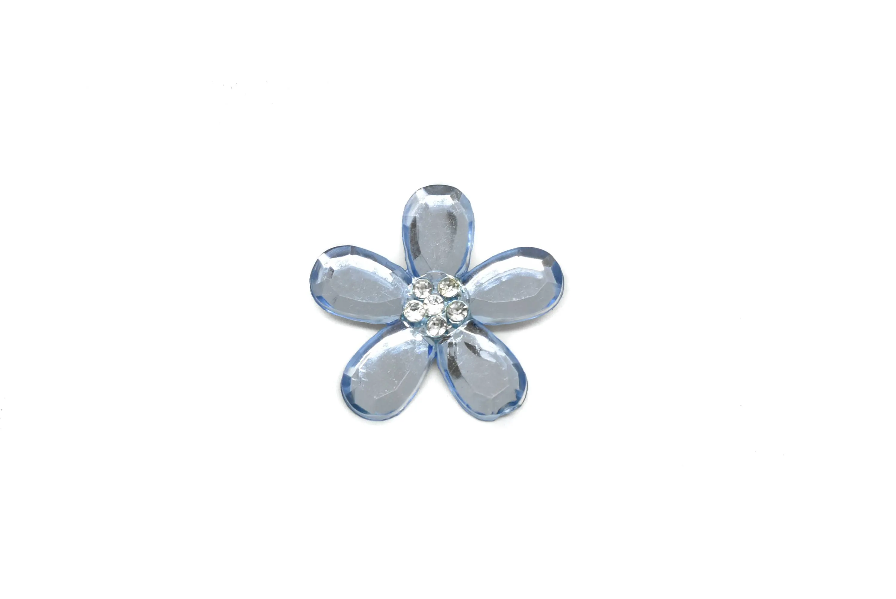 Assorted Flower Rhinestone Brooch 1.50" -10 Pieces