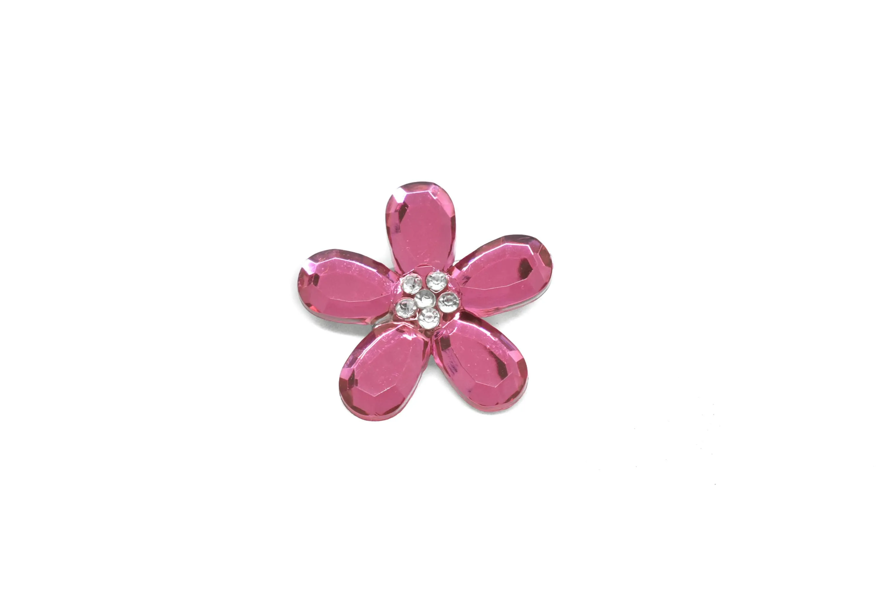 Assorted Flower Rhinestone Brooch 1.50" -10 Pieces