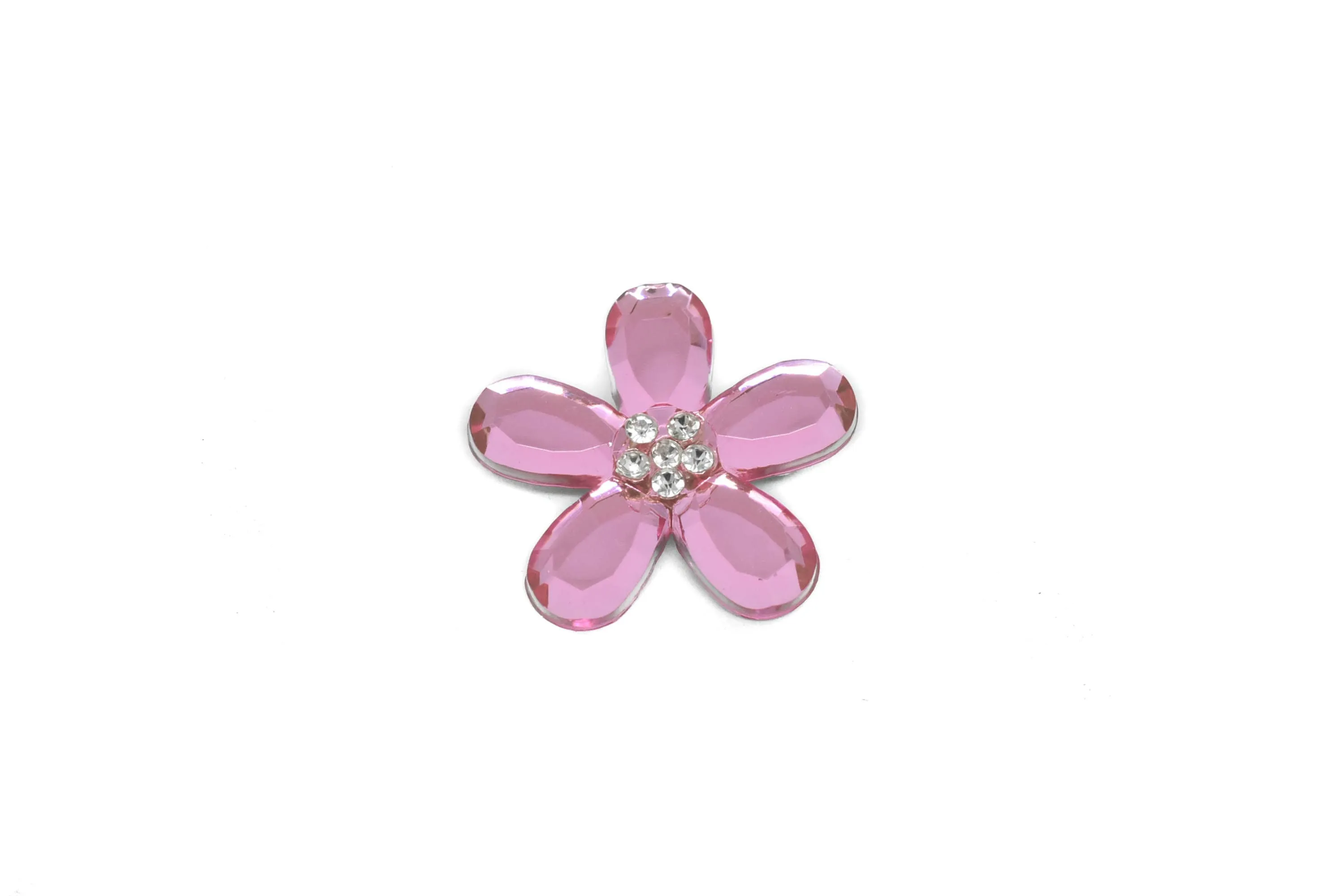 Assorted Flower Rhinestone Brooch 1.50" -10 Pieces