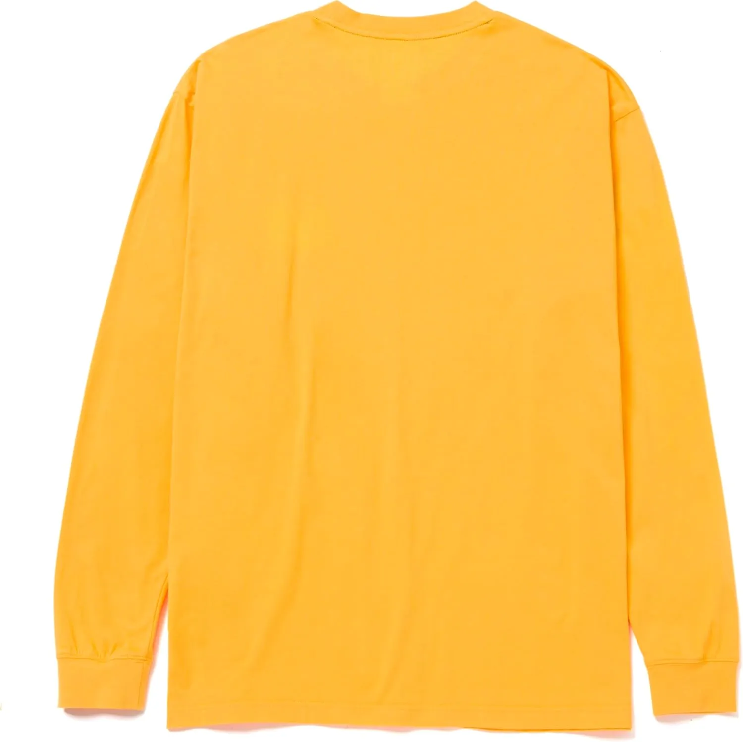 Caterpillar Trademark Banner Long Sleeve Tee Shirts for Men with Center Back Neck Wire Management Loop and Cat Workwear Logo