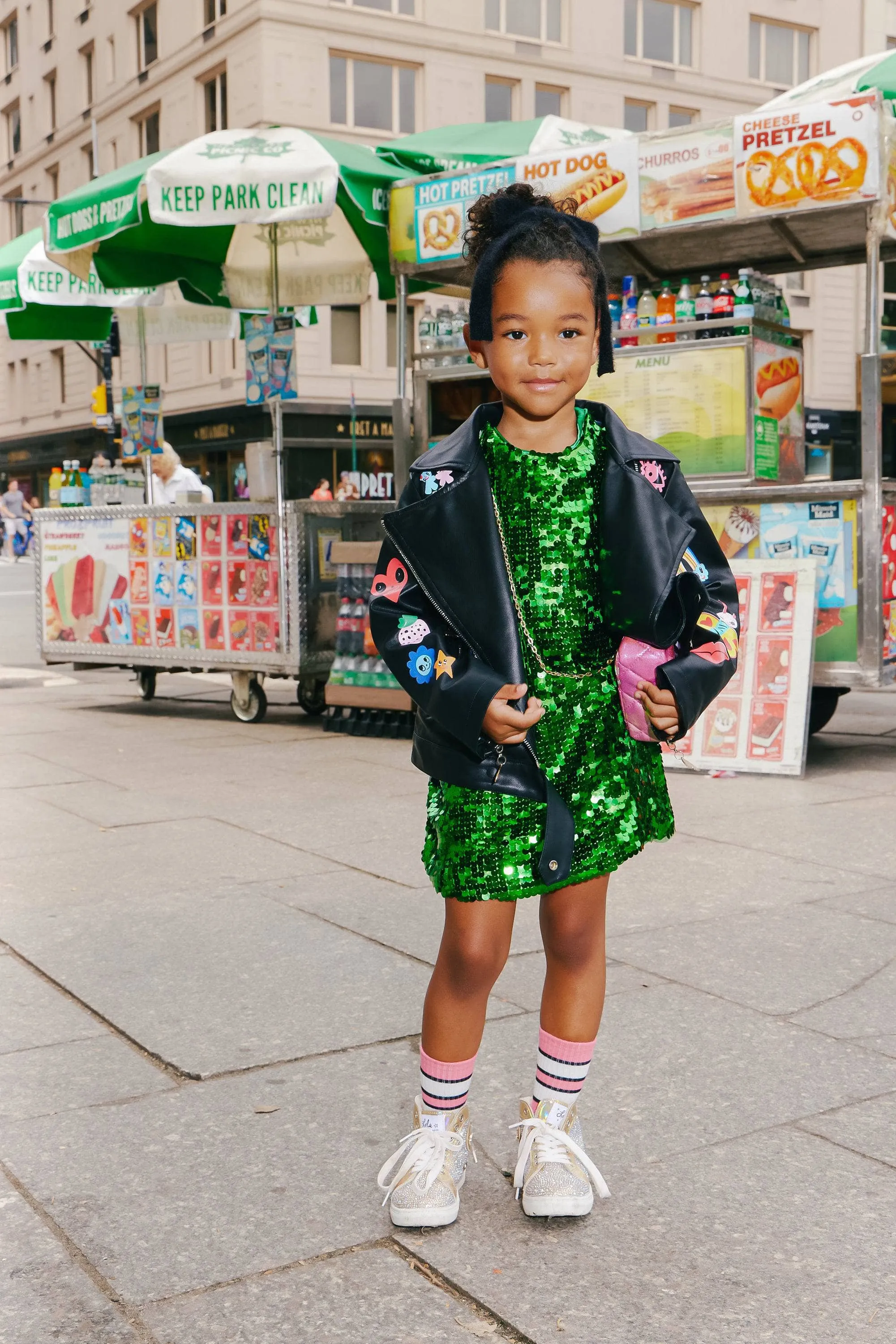 Emerald Sparkle Sequin Dress