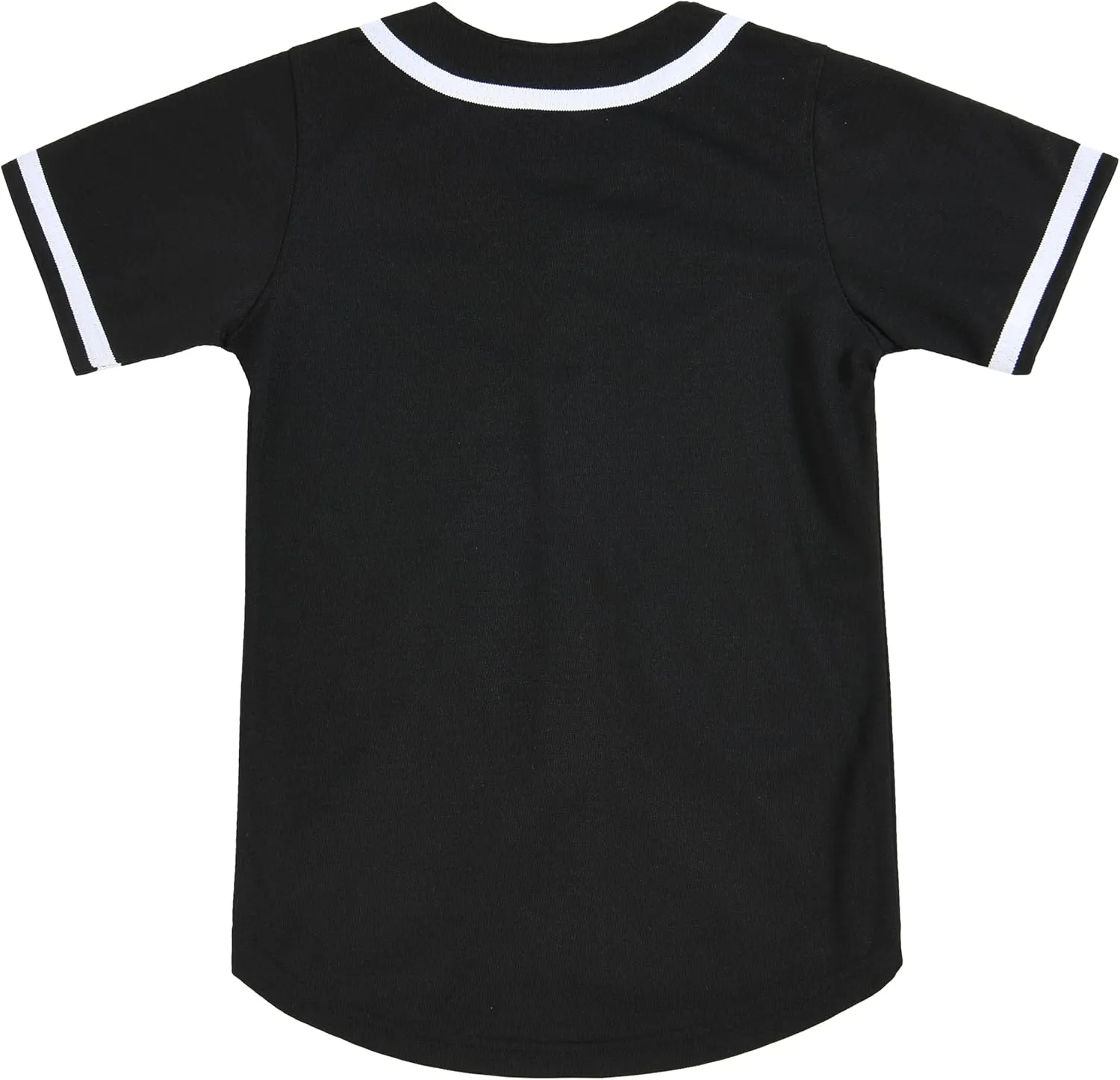 Kids Baseball Jersey Button Down Hip Hop Personalized Sport T Shirts Tops Baseball Shirt for Boys Girls Toddler 2T-12Y