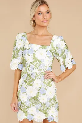 Love For All Green Multi Lace Dress