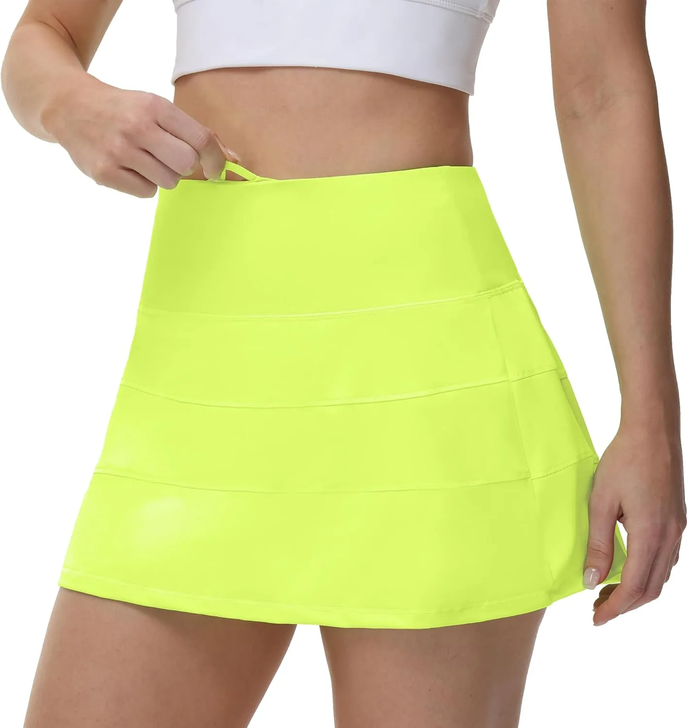 MCEDAR Pleated Tennis Skirt for Women with Pockets Women's High Waisted Athletic Golf Skorts Skirts Running Workout Shorts