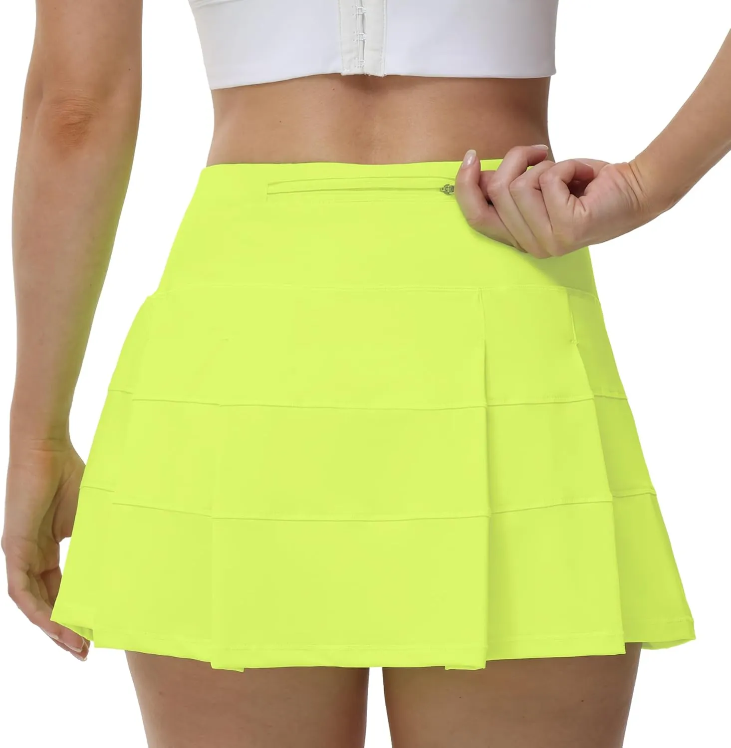 MCEDAR Pleated Tennis Skirt for Women with Pockets Women's High Waisted Athletic Golf Skorts Skirts Running Workout Shorts