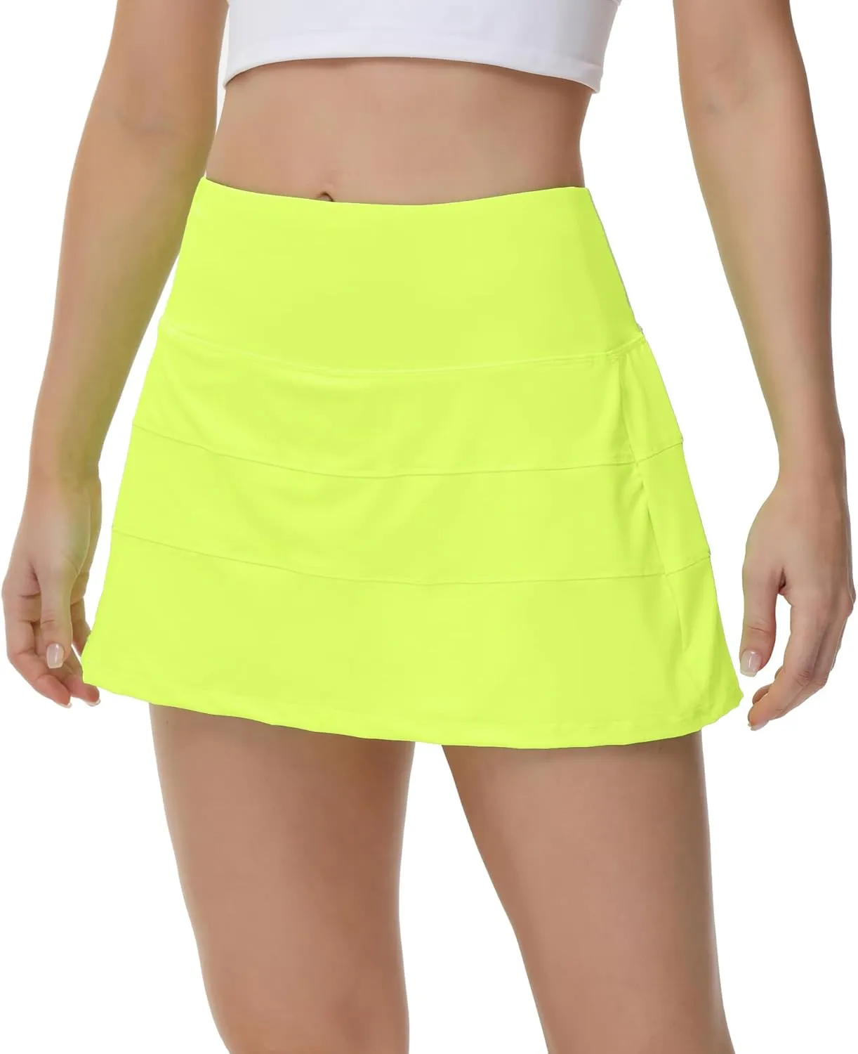 MCEDAR Pleated Tennis Skirt for Women with Pockets Women's High Waisted Athletic Golf Skorts Skirts Running Workout Shorts