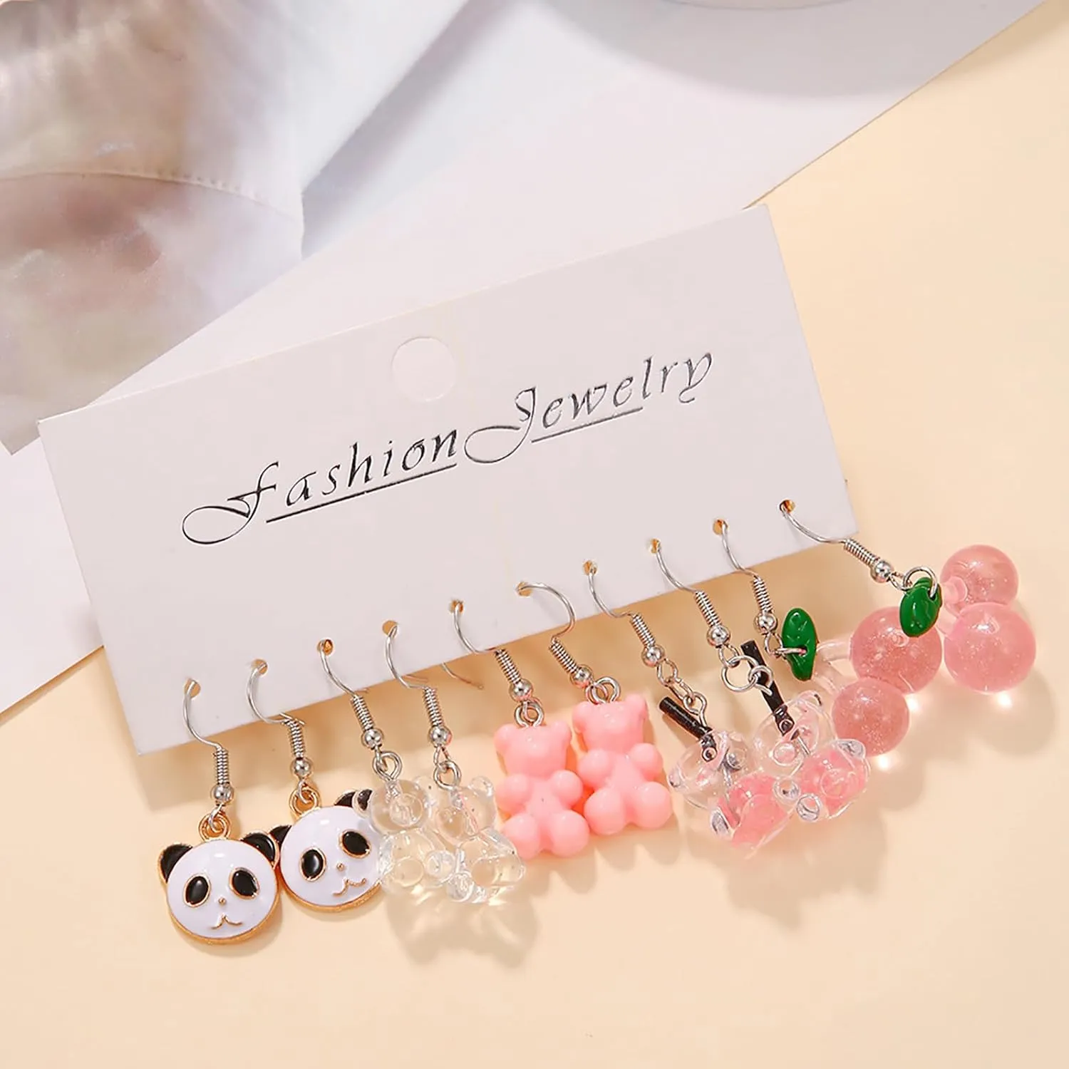 NEWITIN 20/40/60/80 Pairs Colorful Cute Earrings for Girls Sensitive Ears Hypoallergenic Girl Stud Earrings Set Stainless Steel Cartoon Stud for Girls and Women